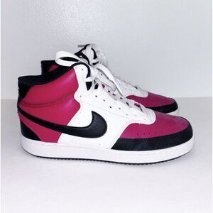 Men’s Nike Court Vision Mid Satin Red Size 8